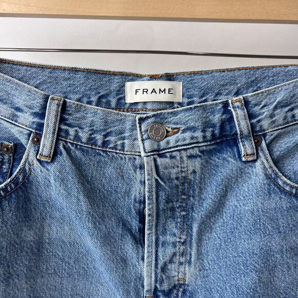 FRAME The Straight Jean in Jefferson – Men’s Size 34 – Light Blue Wash N63 - Picture 4 of 9